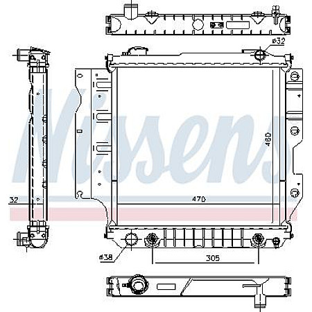 Radiator. racire motor Radiator motor Automat-Manual se potriveste. JEEP WRANGLER I WRANGLER II 2.4-2.5-4.0 JEEP WRANGLER II (TJ), Open Off-Road Vehicle, 08.1996 - 12.2008 Nissens 60993