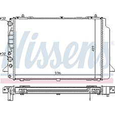 Radiator, racire motor AUDI 80 V (8C2, B4), Sedan, 09.1991 - 07.1995 Nissens 60466A