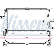 Radiator. racire motor Radiator motor se potriveste. MERCEDES MARCO POLO CAMPER W447 V W447 VITO MIXTO DOUBLE CABIN VITO TOURER MERCEDES-BENZ VITO Tourer (W447), Autobuz, 10.2014 - Nissens 606453