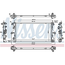 Radiator. racire motor Radiator motor se potriveste. CITROEN JUMPER II FIAT DUCATO 2.3D-3.0CNG-3.0D FIAT DUCATO (250_, 290_), Cadru de sprijin, 07.2006 - Nissens 606538