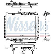 Radiator. racire motor Radiator motor se potriveste. FORD ECOSPORT FIESTA VII PUMA TOURNEO COURIER B460 TRANSIT COURIER B460 TRA FORD PUMA (J2K), 09.2019 - Nissens 606662
