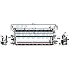 Intercooler. compresor Intercooler FORD C-MAX II FOCUS III GRAND C-MAX KUGA II TOURNEO CONNECT V408 NADWOZIE WIELKO TRANSI FORD KUGA II, Van, 05.2012 - Nissens 606032