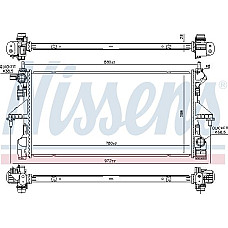 Radiator. racire motor Radiator motor Manual se potriveste. CITROEN JUMPER II PEUGEOT BOXER 2.0D-2.2D CITROEN JUMPER (Y), Van, 04.2006 - Nissens 606170