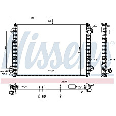 Radiator. racire motor Radiator motor cu rama se potriveste. SCANIA LPGRS DC07.108-OC13.101 09.16- SCANIA L,P,G,R,S - series (N323), Semitrailer, 08.2016 - Nissens 606320