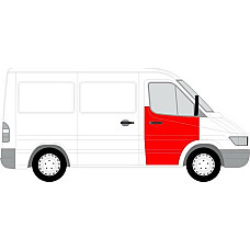 Fata usa Trusa de reparatii usi Fata Dreapta strat la fereastra MERCEDES SPRINTER 2-T B901 B902 SPRINTER 3-T B903 MERCEDES-BENZ SPRINTER 4-t (904), Van, 02.1995 - 05.2012 BLIC 6015-00-3546126P