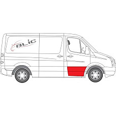 Fata usa Trusa de reparatii usi Fata Dreapta strat partea inferioara inaltime 390mm MERCEDES SPRINTER 35-T B906 S MERCEDES-BENZ SPRINTER 3-t (906), Autobuz, 06.2006 - BLIC 6015-00-3548122P