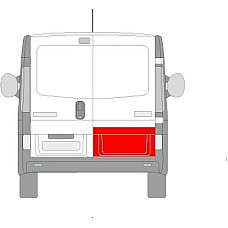 Fata usa Trusa de reparatii usi Spate Dreapta strat partea inferioara NISSAN PRIMASTAR OPEL VIVARO A RENAULT TRAF OPEL VIVARO A (X83), Autobuz, 08.2001 - BLIC 6016-00-6061152P