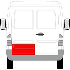 Fata usa Trusa de reparatii usi Spate Stanga strat partea inferioara inaltime 200mm MERCEDES SPRINTER 2-T B901 B9 MERCEDES-BENZ SPRINTER 3-t (903), Autobuz, 01.1995 - 05.2012 BLIC 6016-00-3546153P