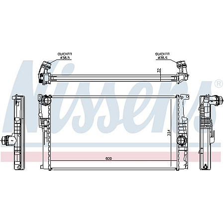 Radiator. racire motor Radiator motor Manual se potriveste. BMW 1 F20 1 F21 2 F22 F87 2 F23 3 F30 F80 3 F31 3 GRAN TURISMO F34 4 BMW 1 (5 door) II (F20), Hatchback, 07.2011 - 06.2019 Nissens 60816