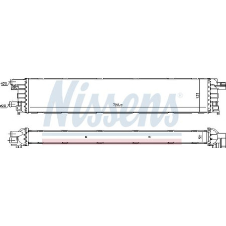 Intercooler. compresor Radiator motor Automat-Manual lichid intercooler AUDI A4 ALLROAD B8 A4 B8 A5 A6 ALLROAD C7 AUDI A4 IV (8K2, B8), Sedan, 08.2007 - 12.2015 Nissens 60355