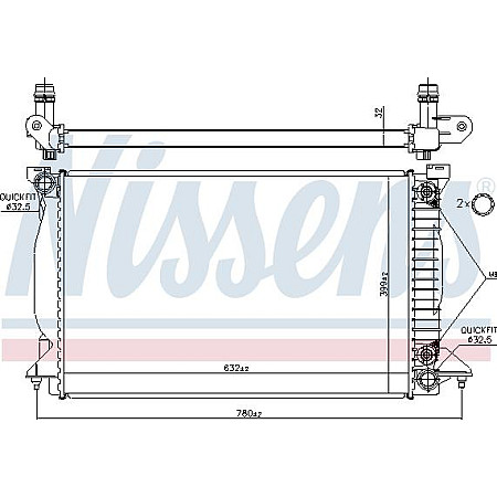Radiator. racire motor Radiator motor Automat se potriveste. AUDI A4 B6 A4 B7 2.5D AUDI A4 Avant III (8ED, B7), Turism, 11.2004 - 06.2008 Nissens 60303A