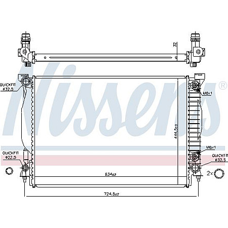 Radiator. racire motor Radiator motor Automat se potriveste. AUDI A4 B6 A4 B7 A6 C5 3.0-3.2 AUDI A4 Avant III (8ED, B7), Turism, 11.2004 - 06.2008 Nissens 60307A