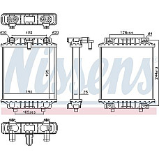 Radiator temperatura scazuta, intercooler AUDI A7 (4GA, 4GF), Sportback, 07.2010 - 05.2018 Nissens 60339