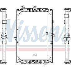 Radiator. racire motor Radiator motor cu rama se potriveste. DAF 95 XF XF 95 VF390M-XF355M 01.97-12.06 DAF 95 XF (AS95XF), 01.1997 - 09.2002 Nissens 61417A
