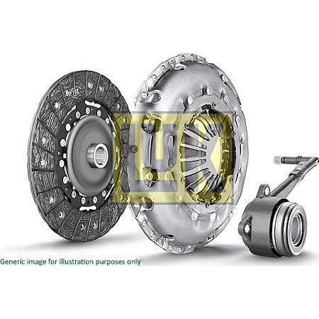 Set ambreiaj Kit ambreiaj cu rulment hidraulic Cu capac ambreiaj cu cilindru sclav ambreiaj central cu placa de presiune 220mm s NISSAN TIIDA (SC11), Sedan, 05.2004 - 12.2013 LUK 622 3199 33