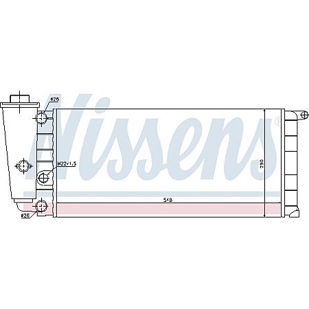 Radiator. racire motor Radiator motor se potriveste. FIAT PANDA PANDA-HATCHBACK LANCIA Y10 0.8-1.1 LANCIA Y10 (156_), Hatchback, 03.1985 - 12.1995 Nissens 61837