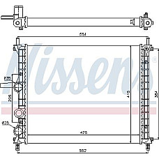Radiator. racire motor Radiator motor se potriveste. FIAT BRAVA BRAVO I 1.2 FIAT BRAVA (182_), Hatchback, 10.1995 - 06.2003 Nissens 617848