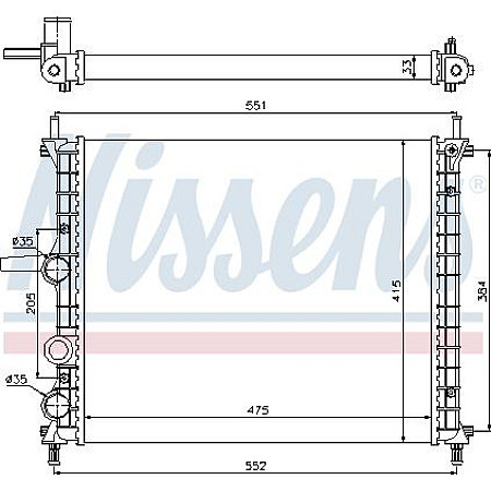 Radiator. racire motor Radiator motor se potriveste. FIAT BRAVA BRAVO I 1.2 FIAT BRAVA (182_), Hatchback, 10.1995 - 06.2003 Nissens 617848