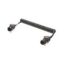 Cablu conectare, ABS Sirma electrica spiralata poliuretan lungime de lucru 3m lungime maxima 45m tip stecher EBS 24V JAEGER 641166EJ