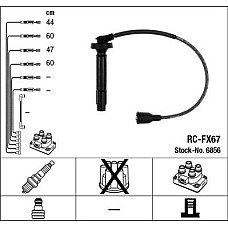 Set fise bujii SUBARU FORESTER (SG_), Crossover, 02.2002 - 12.2012 NGK 6856
