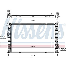 Radiator, racire motor PEUGEOT 308 SW II (LC_), Estate Van, 04.2014 - Nissens 636042