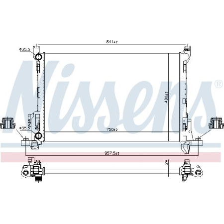 Radiator. racire motor Radiator motor Manual se potriveste. FIAT TALENTO OPEL VIVARO B RENAULT TRAFIC III 1.6D-2.0D OPEL VIVARO B (X82), Van, 06.2014 - Nissens 630803
