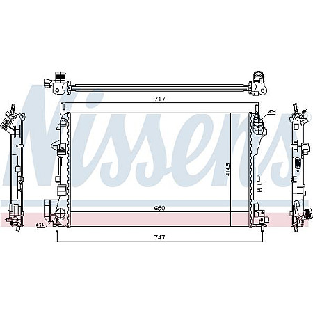 Radiator. racire motor Radiator motor Manual se potriveste. CADILLAC BLS OPEL SIGNUM VECTRA C VECTRA C GTS SAAB 9-3 9-3X 1.6-2.2 SAAB 9-3 (E50), Turism, 03.2005 - 02.2015 Nissens 63024A