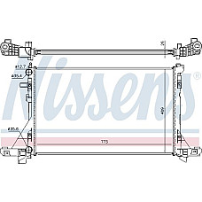 Radiator. racire motor Radiator motor se potriveste. NISSAN NV400 OPEL MOVANO B RENAULT MASTER III 2.3D OPEL MOVANO B (X62), Cadru de sprijin, 05.2010 - Nissens 630732
