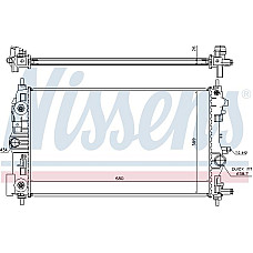 Radiator. racire motor Radiator motor Automat se potriveste. CHEVROLET CRUZE ORLANDO OPEL ASTRA J ASTRA J GTC ZAFIRA C 1.4-1.8LP VAUXHALL ZAFIRA Mk III (P12), Dubita, 10.2011 - 08.2018 Nissens 630724