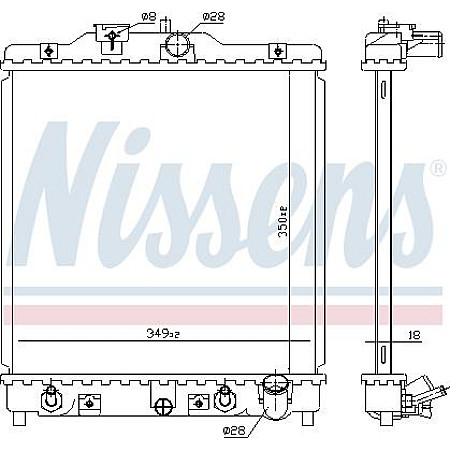 Radiator. racire motor Radiator motor cu primele elemente potrivite se potriveste. HONDA CIVIC V CIVIC VI CRX III HR-V MG MG ZS HONDA CIVIC V (EG), Hatchback, 10.1991 - 11.1995 Nissens 633081