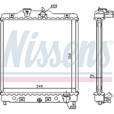 Radiator. racire motor Radiator motor cu primele elemente potrivite se potriveste. HONDA CIVIC V CIVIC VI CRX III HR-V 1.3-1.6 HONDA CIVIC VI (EJ, EK), Sedan, 06.1995 - 03.2001 Nissens 63310A