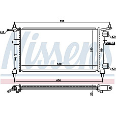 Radiator, racire motor VAUXHALL CORSA Mk I (S93), Hatchback, 12.1992 - 09.2000 Nissens 63290