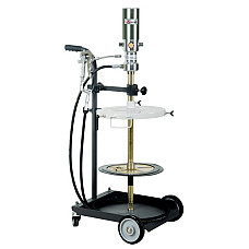 Aparate de distribuire vaselina PROFITOOL kit de gresare pt galeti/butoaie de 50-60kg pompa pneumatica pt vaselina cu raport de 50:1 Pistol de gresat capac 385mm presiune 335-360mm Furtun 4m pe carucior PROFITOOL 0XPTJC0014