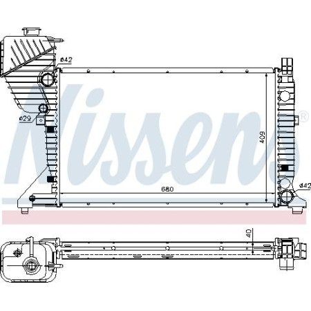 Radiator. racire motor Radiator motor se potriveste. MERCEDES SPRINTER 2-T B901 B902 SPRINTER 3-T B903 SPRINTER 4-T B904 SPRINTE MERCEDES-BENZ SPRINTER 3-t (903), Cadru de sprijin, 01.1995 - 05.2012 Nissens 62519A