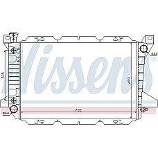 Radiator. racire motor Radiator motor se potriveste. FORD USA F-150 F-250 F-350 4.9-5.8 FORD USA F-150, Ridica, 09.1986 - 08.1991 Nissens 620981