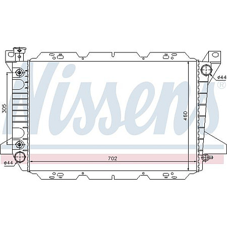 Radiator. racire motor Radiator motor se potriveste. FORD USA F-150 F-250 F-350 4.9-5.8 FORD USA F-150, Ridica, 09.1986 - 08.1991 Nissens 620981
