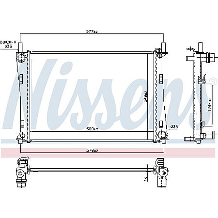 Radiator. racire motor Radiator motor Manual se potriveste. FORD FIESTA V FUSION MAZDA 2 1.2-1.6 FORD FIESTA V (FIESTA/JC3 / JC), Van, 05.2002 - 12.2010 Nissens 62028A