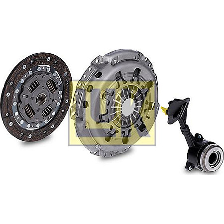Set ambreiaj Kit ambreiaj cu rulment hidraulic Cu capac ambreiaj cu cilindru sclav ambreiaj central cu placa de presiune 210mm s FORD MONDEO II (BNP), Turism, 08.1996 - 09.2000 LUK 621 2127 33