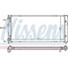 Radiator. racire motor Radiator motor se potriveste. SEAT CORDOBA CORDOBA VARIO IBIZA II VW CADDY II CADDY II-MINIVAN POLO POLO VW CADDY II (9K9A), Box/MPV, 11.1995 - 01.2004 Nissens 673001