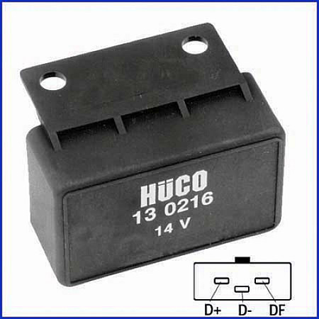 Regulator, alternator Regulator de voltaj 14V VOLVO 240 340-360 740 PORSCHE 911 SAAB 90 900 I 99 2.0-3.0 08.74-08.90 HUCO HUCO130216
