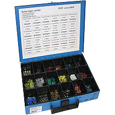 Siguranta Fuse set current rate: 2/3/4/5/75/10/15/20/25/30 A quantity per packaging: 250 pcs 18 compartments DRESSELHAUS 4499/000/06 8606