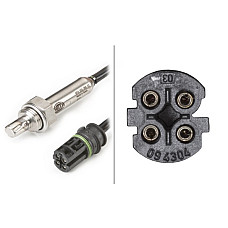 Sonda lambda numar fire 4 1000mm BMW 3 E36 5 E39 7 E38 2.0-2.5-2.8 01.91-06.03 BMW 5 - IV (E39), Sedan, 09.1995 - 07.2003 HELLA 6PA 358 066-101