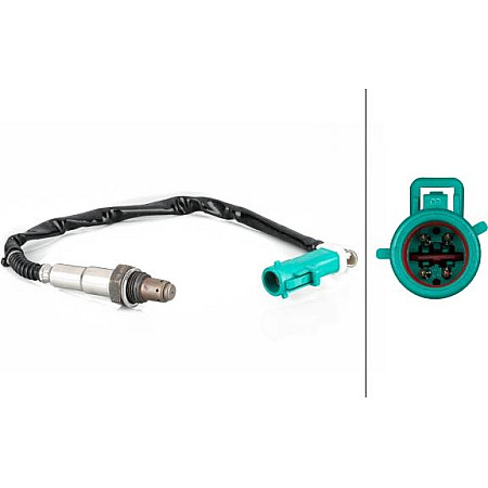 Sonda lambda numar fire 4 350mm VOLVO C30 S40 II S60 II S80 II V50 V60 I V70 III XC60 I FORD C-MAX C FORD TRANSIT (FM_, FN_, FF_), Cadru de sprijin, 04.2006 - 12.2014 HELLA 6PA 358 103-211