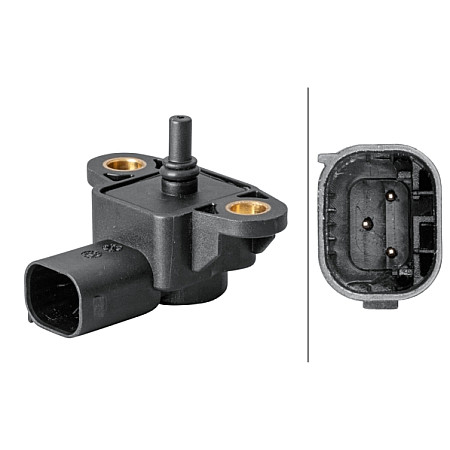 Senzor. presiune galerie admisie Senzor de presiune la galeria de admisie 3 pin MERCEDES A W168 A W169 B SPORTS T MERCEDES-BENZ E-CLASS (W210), Sedan, 06.1995 - 08.2003 HELLA 6PP 358 152-071