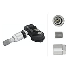 Senzor. sistem de control al presiunii pne TPMS wheel air sensor universal programmable with aluminium valve 433 MHz RENAULT MEGANE III (DZ0/1_), Compartiment, 11.2008 - HELLA 6PP 358 139-471
