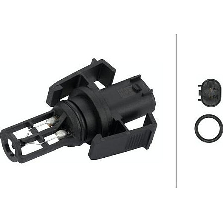 Senzor.temperatura aer admisie Senzor de temperatura de admisie MERCEDES A V177 A W168 A W169 A W176 A W177 B SPO MERCEDES-BENZ CLK (A208), Sabrioleta, 03.1998 - 03.2002 HELLA 6PT 009 109-291