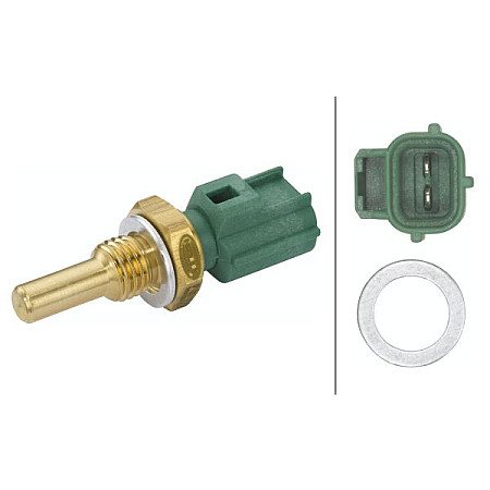 Senzor.temperatura lichid de racire Senzor temperatura lichid racire numar pini. 2 gri-verde se potriveste. VOLVO C30 C70 I C70 SUZUKI X-90 (EL), Open Off-Road Vehicle, 09.1995 - 12.1997 HELLA 6PT 009 107-481