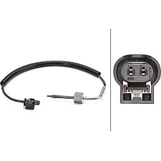 Senzor, temperatura gaze evacuare MERCEDES-BENZ SPRINTER 3,5-t (906), Van, 06.2006 - HELLA 6PT 014 494-131
