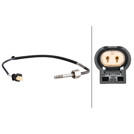 Senzor. temperatura gaze evacuare Senzor temperatura evacuare inainte de DPF MERCEDES C CL203 C W203 C T-MODEL S2 MERCEDES-BENZ VITO Tourer (W447), Autobuz, 10.2014 - HELLA 6PT 010 376-201