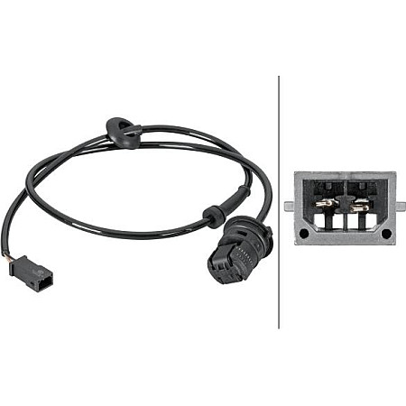 Senzor ABS AUDI A6 (4A2, C4), Sedan, 06.1994 - 10.1997 HELLA 6PU 012 806-791
